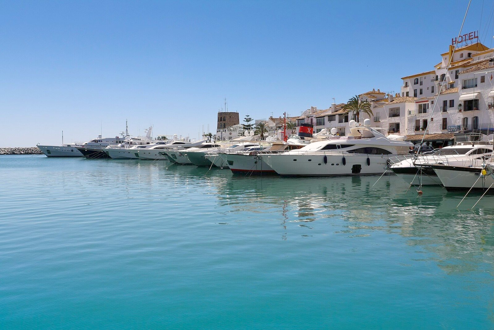 The superyacht marina of Puerto Banús