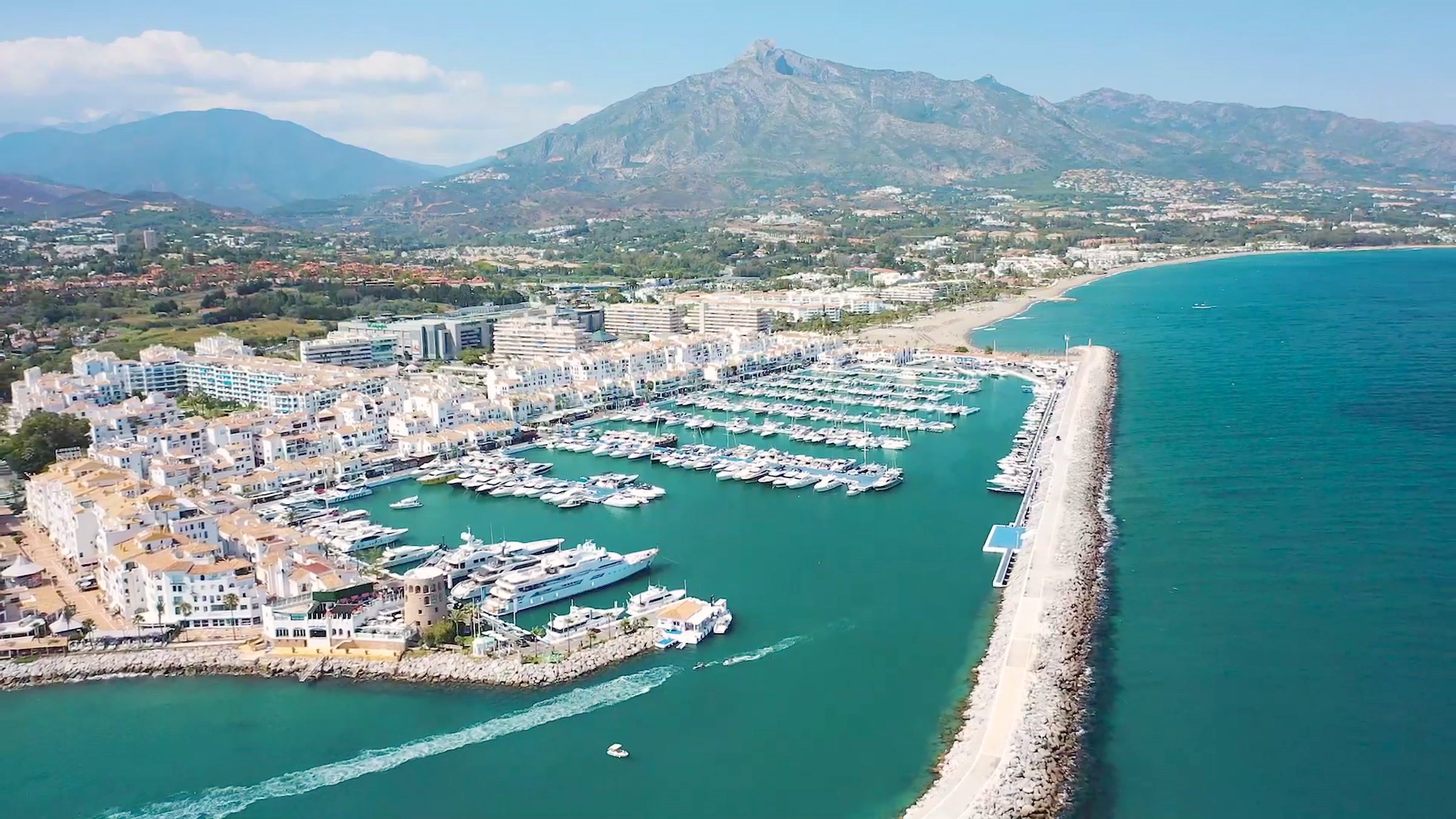 Puerto Banús from the air